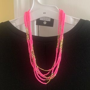 J Crew Statement Colorblock Beaded Necklace